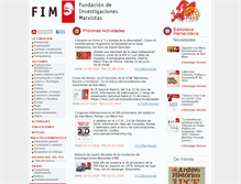 Tablet Screenshot of fim.org.es